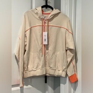 Johnny Was Calme Zip Up Dolman Hoodie Size Small NWT